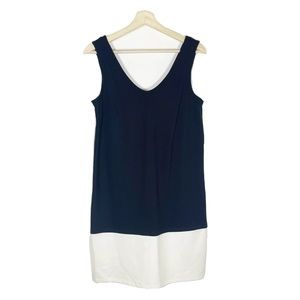 NWT Tori Richard Colorblock Dress Sleeveless Black White Sz 6